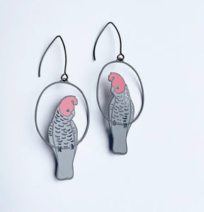 DENZ Gang Gang Cockatoo Earrings