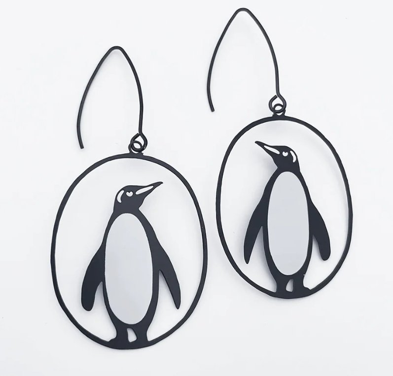 Denz + coDENZ Midi Penguin Earrings #same day gift delivery melbourne#