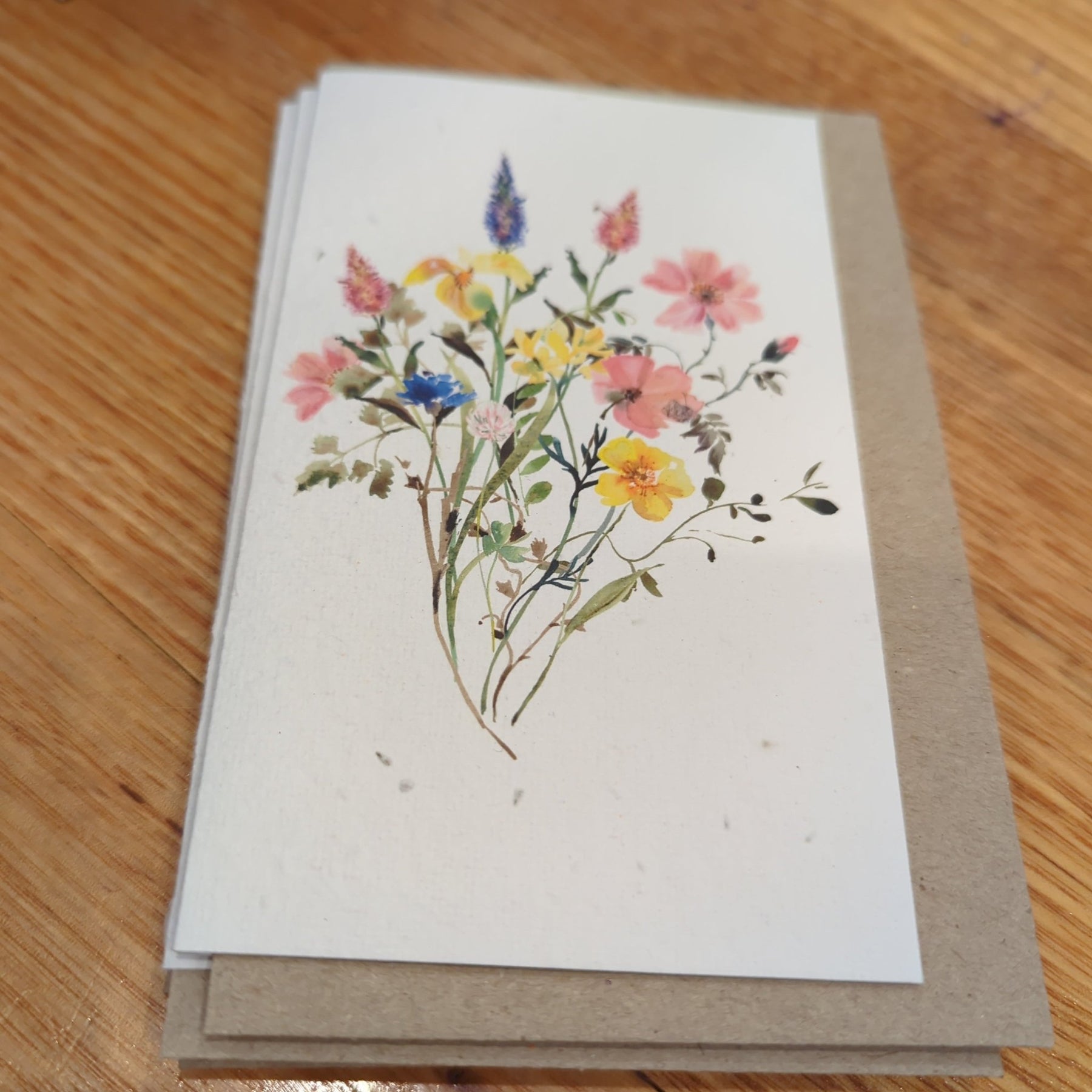 Plantable Flower Seed Card (Daisy, Alyssum, Ageratum & Chamomile)