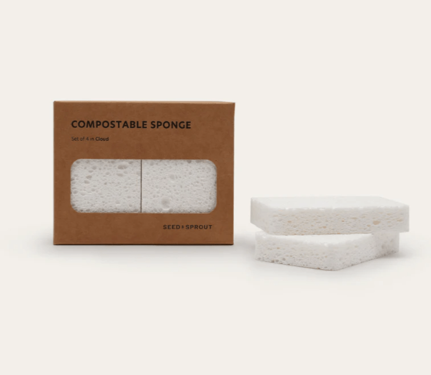 Seed and Sprout CoSeed & Sprout Compostable Sponge 4 pack #same day gift delivery melbourne#