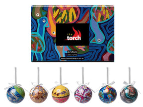 Alperstein Designs The Torch Baubles - Pack of 6