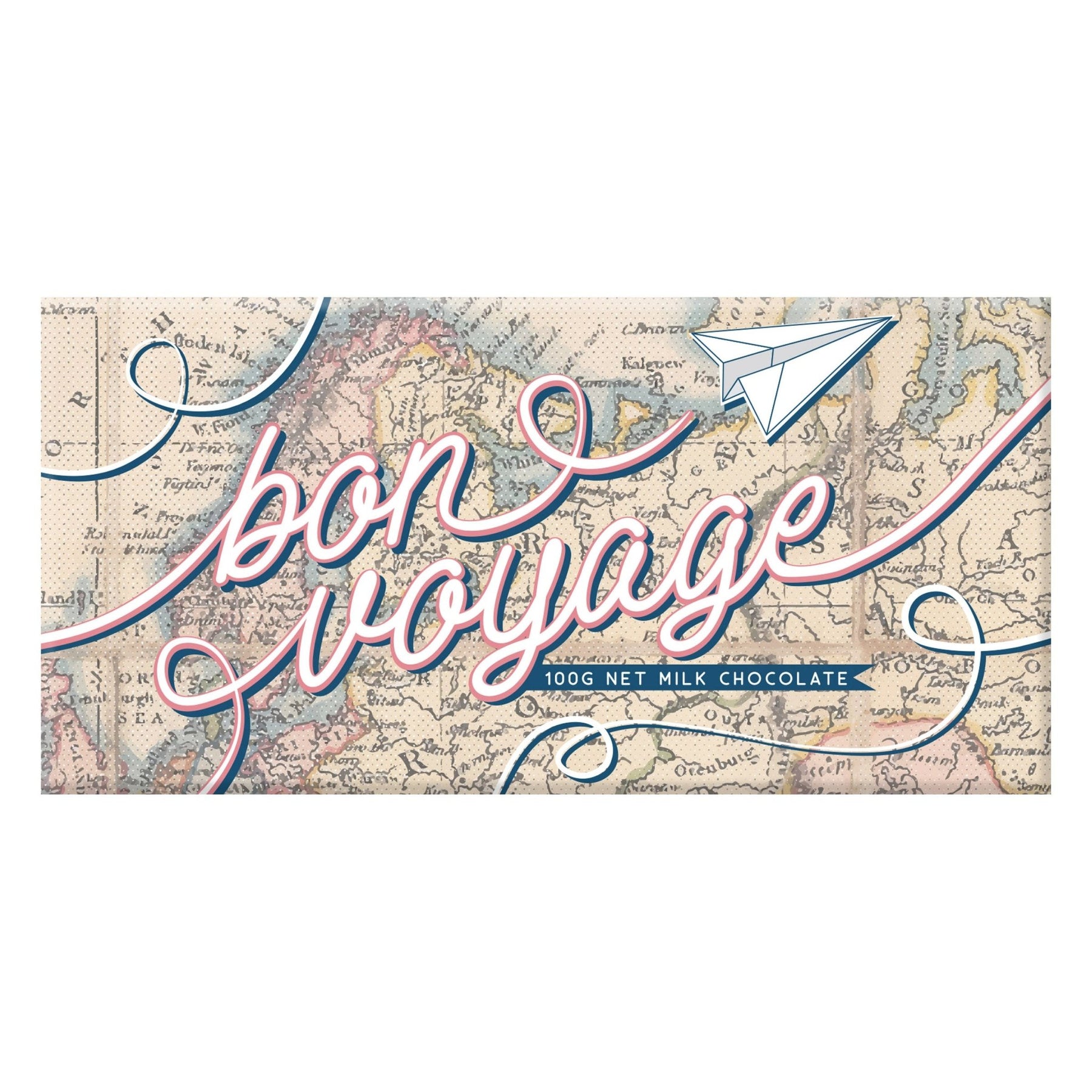 Bellaberry Bon Voyage Map Milk Chocolate