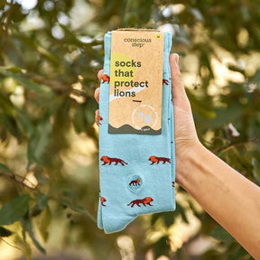 Conscious Step Socks that Protect Lions