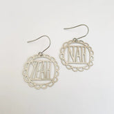 Denz + coDENZ Mini Yeah Nah dangles in silver #same day gift delivery melbourne#