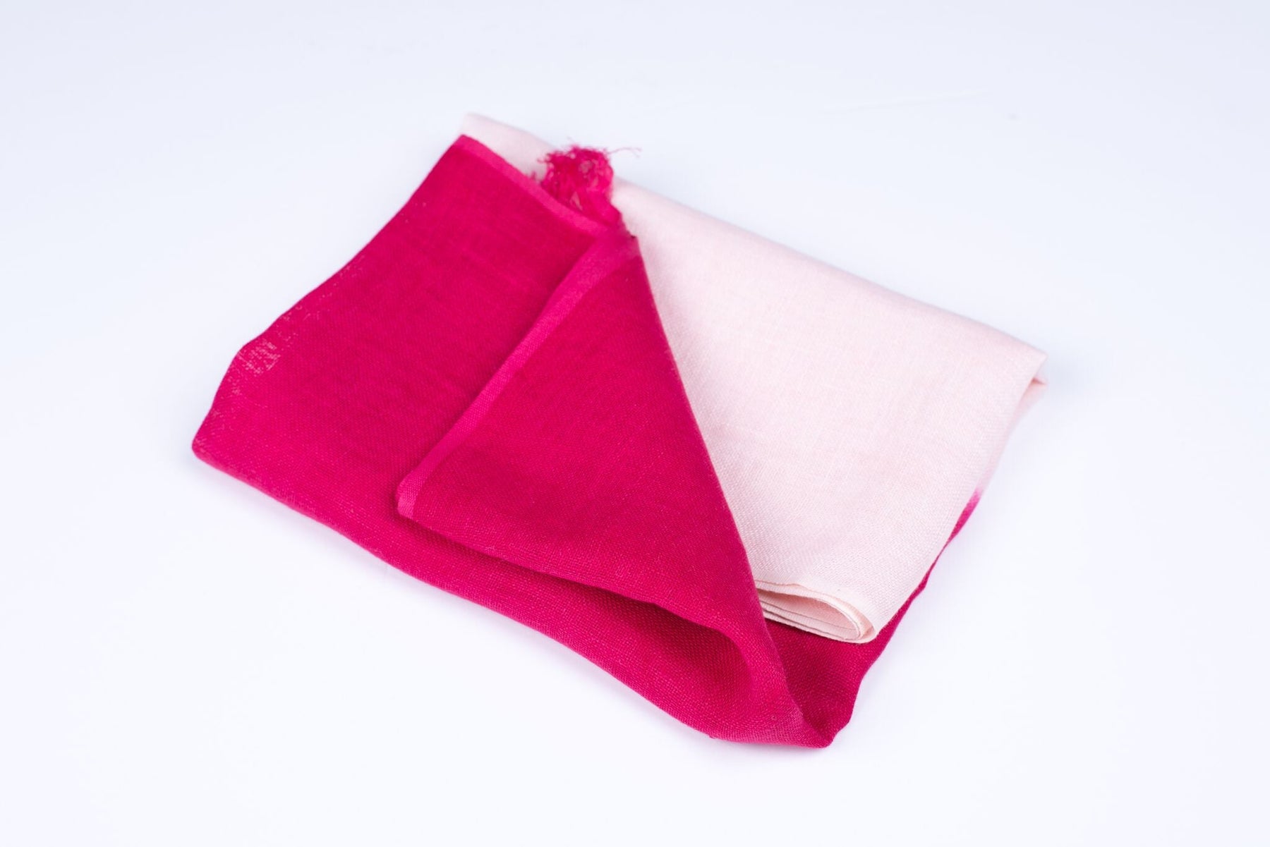 Nine Yaks Pink Linen Scarf